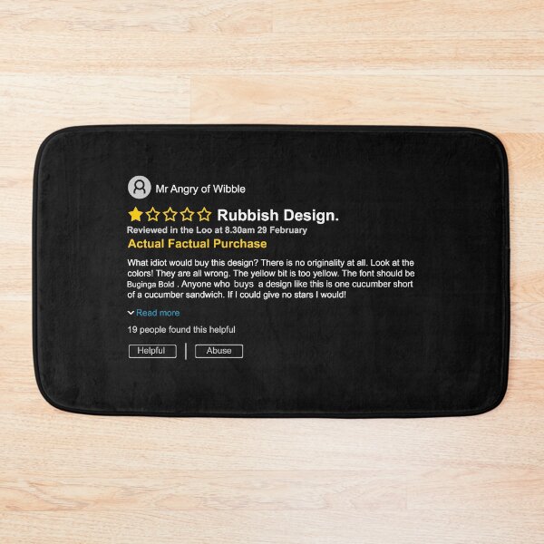 Item preview, Funny Rubbish Design Review  designed and sold by WibbleDesign.