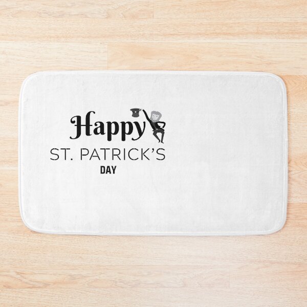 Artikelvorschau, Glücklicher St. Patrick's Day Text mit lustigem Kobold. entworfen und verkauft von hadkhanong.