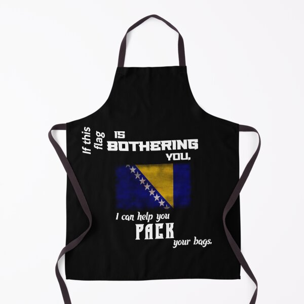 Artikelvorschau, Bosnische Flagge - pack deine Koffer entworfen und verkauft von 2Girls1Shirt.