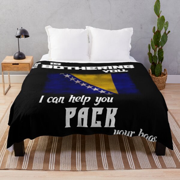 Item preview, Bosnian flag - pack your bags designed and sold by 2Girls1Shirt.