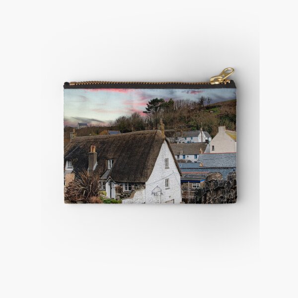 Item preview, Cadgwith  Boat and cottage Cornwall sunset designed and sold by kathleenjean.