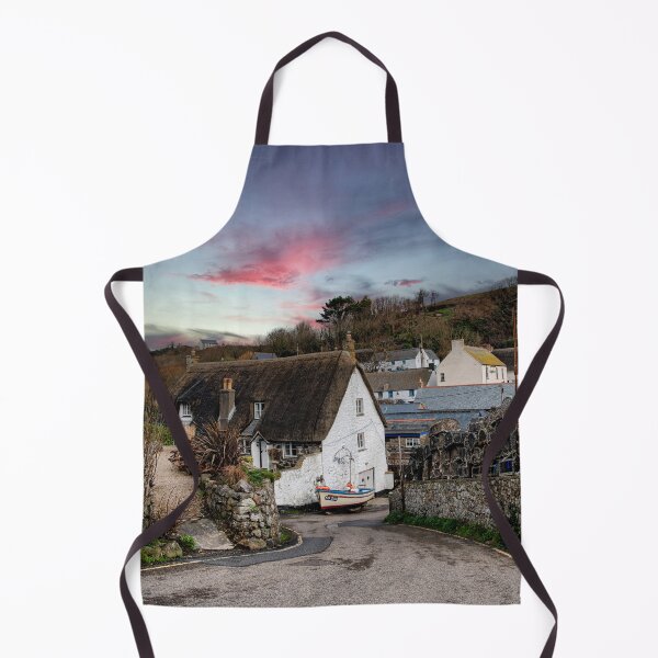 Item preview, Cadgwith Boat and cottage Cornwall sunset designed and sold by kathleenjean.