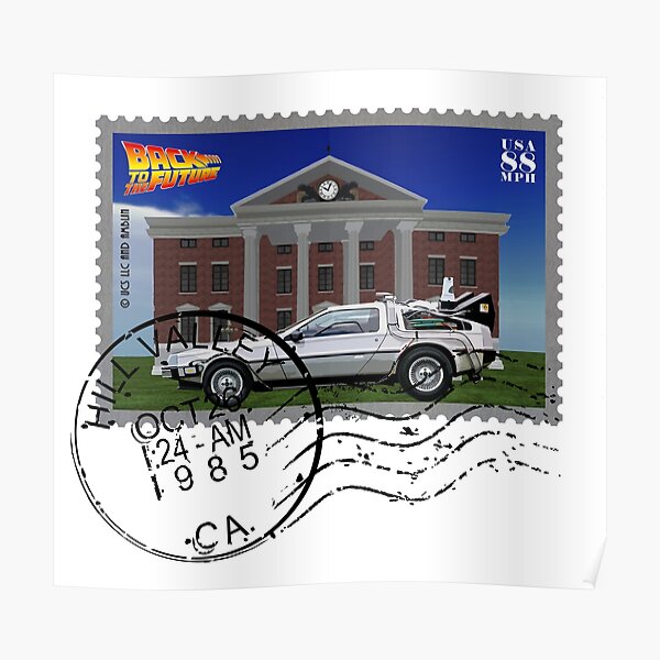 "BACK TO THE FUTURE BTTF DAY STAMP" Poster for Sale by KoolDsigns