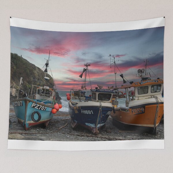 Item preview, Cadgwith Cove Fishing boats designed and sold by kathleenjean.
