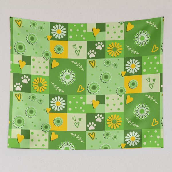 Item preview, Cute green squares  designed and sold by DeliriousSteve.