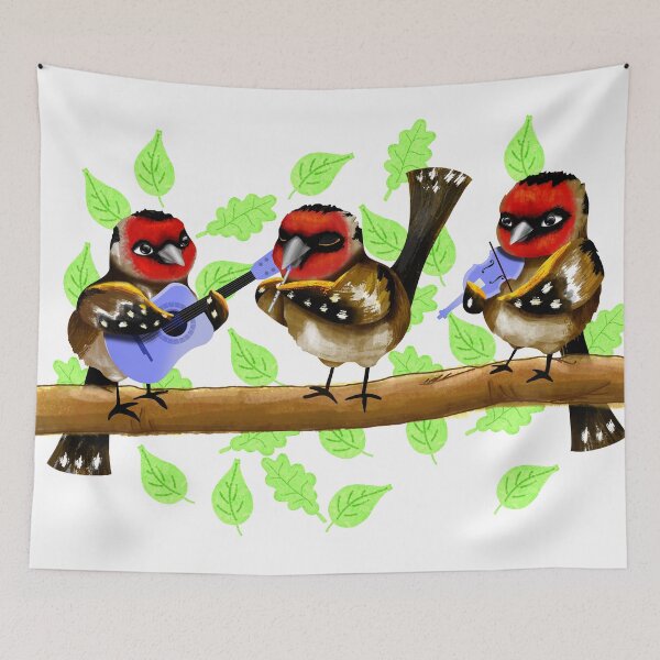 Item preview, Musical Birds designed and sold by HappyWhimsy.