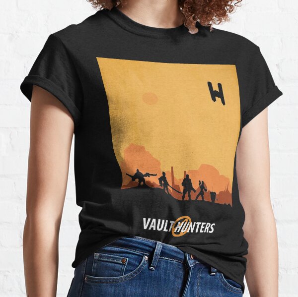 Borderlands - Vault Hunters Desert Character Design Classic T-Shirt