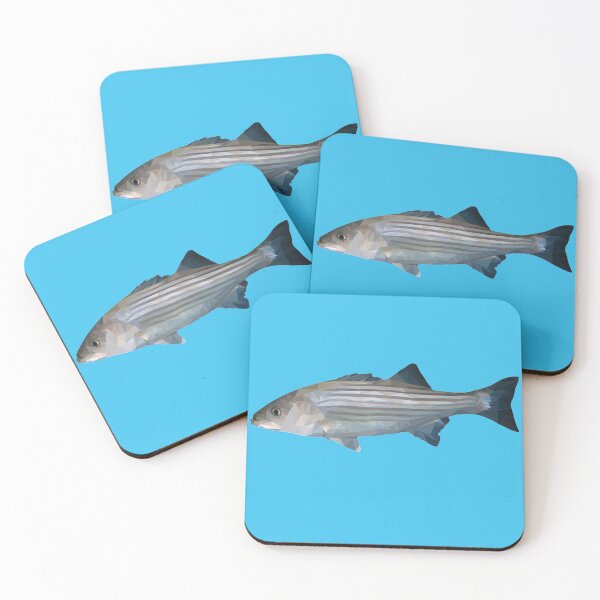Item preview, Striped Bass Geometric Fishing Design designed and sold by designsasstultd.