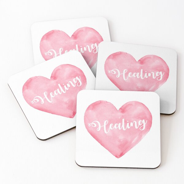 Item preview, Heart watercolor pink healing designed and sold by ApricotBlossom.