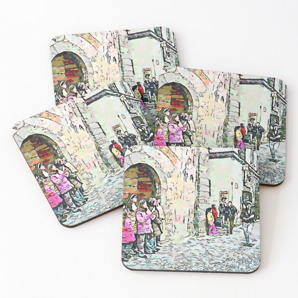 Item preview, Barbarano Romano: children and acrobats in the street designed and sold by Giuseppe Cocco.