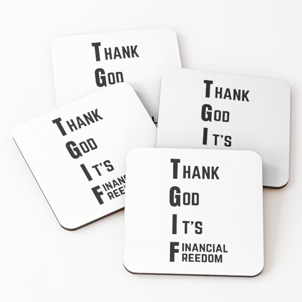 Item preview, Thank God It's Financial Freedom ! (Light) designed and sold by TraderShirts.