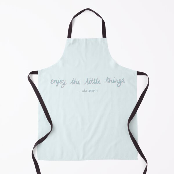 Item preview, Enjoy the little things...like puppies Funny Blue Pink Quote Digital Illustration designed and sold by AlmightyClaire.