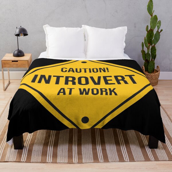 Item preview, Caution Introvert at Work designed and sold by MamSelle.