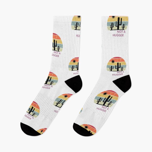 Item preview, Not A Hugger Funny Vintage Cactus Sarcastic Retro Saguaro Cactus Sunset  designed and sold by Archaqiy.