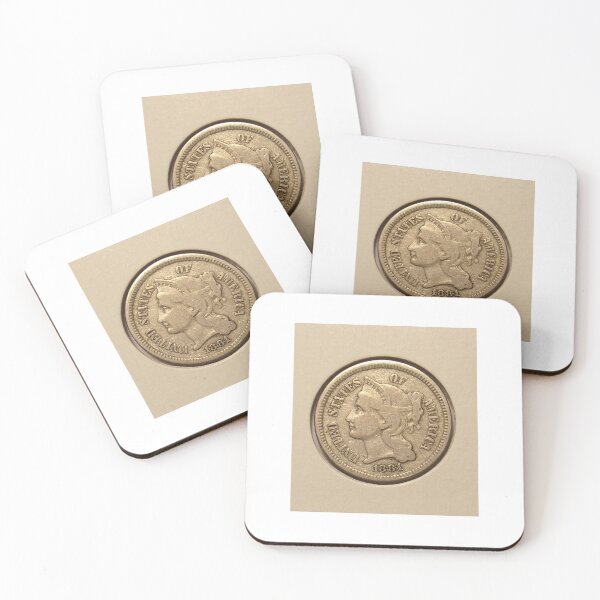 Item preview, 1881 Three Cent Nickel designed and sold by coinsxcrochet.
