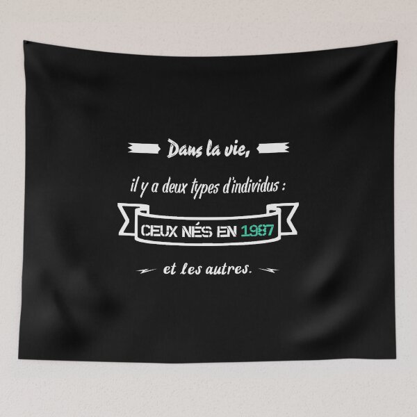 Item preview, People born in 1987... and the others (French) designed and sold by 2Girls1Shirt.
