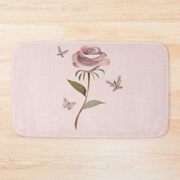 Item preview, Shabby chic vintage floral single wild rose  designed and sold by Caroline Laursen.