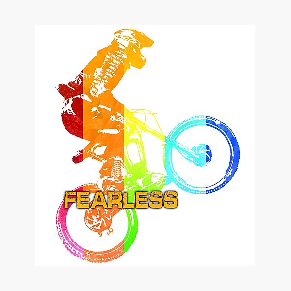 Item preview, fearless mtb rider designed and sold by Soithside87.