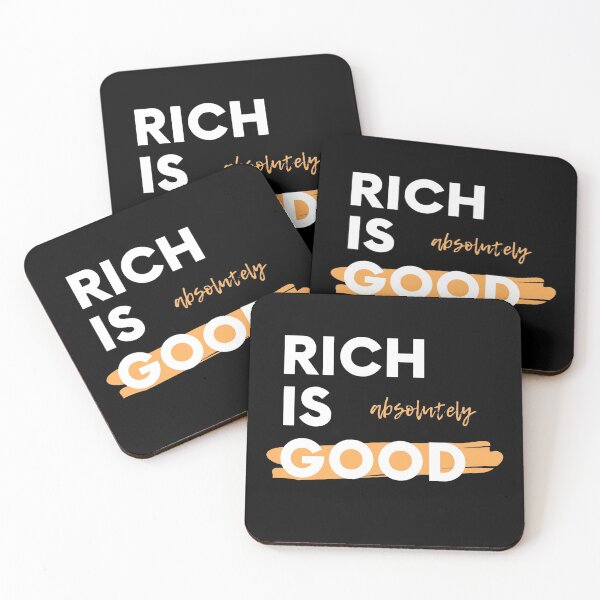Item preview, Rich is Good artwork 1 designed and sold by TraderShirts.