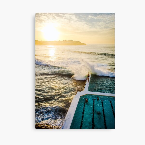 Icebergs Crash Canvas Print