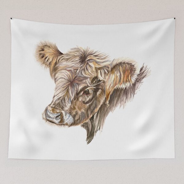 Item preview, Cocoa Young Highland cow. designed and sold by chris4gilbert.