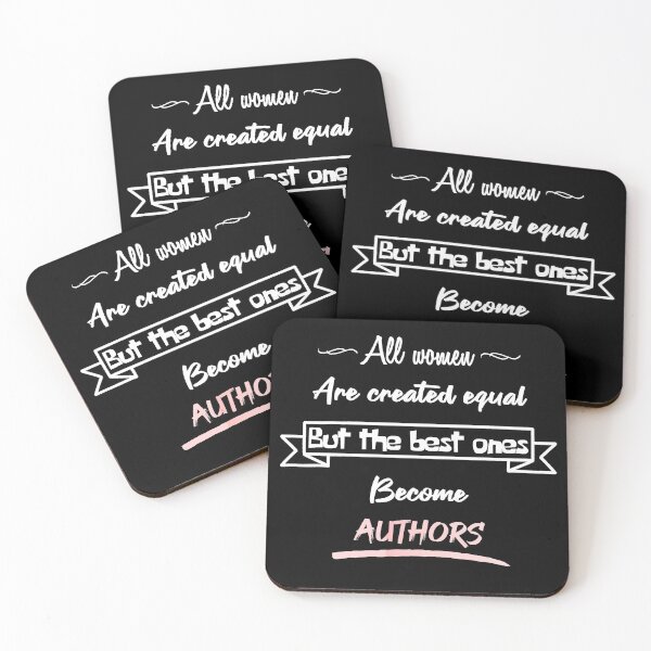 Item preview, The best women become authors (English) designed and sold by 2Girls1Shirt.