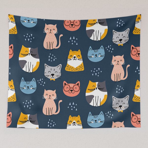 Item preview, cute seamless cats patterns  designed and sold by kokiii Designs.