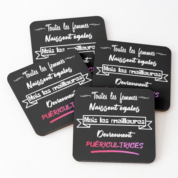 Aperçu de l'œuvre Les meilleures femmes deviennent puéricultrices (français) créée et vendue par 2Girls1Shirt.