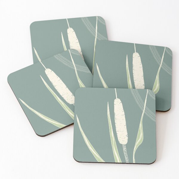 Item preview, Botanical design of cattail designed and sold by AubeGoulet.