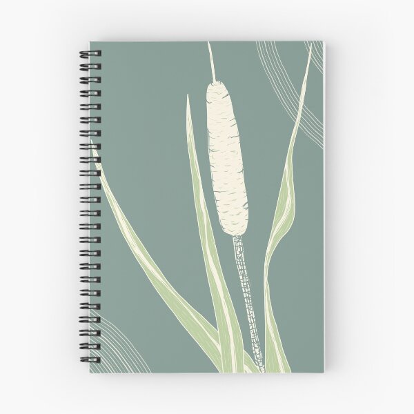 Item preview, Botanical design of cattail designed and sold by AubeGoulet.