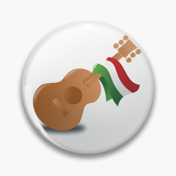 Artikelvorschau, mexikanische Flagge mit Gitarre entworfen und verkauft von iTrending.