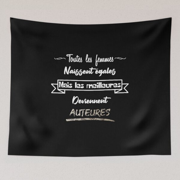 Item preview, The best women become authors (French) designed and sold by 2Girls1Shirt.