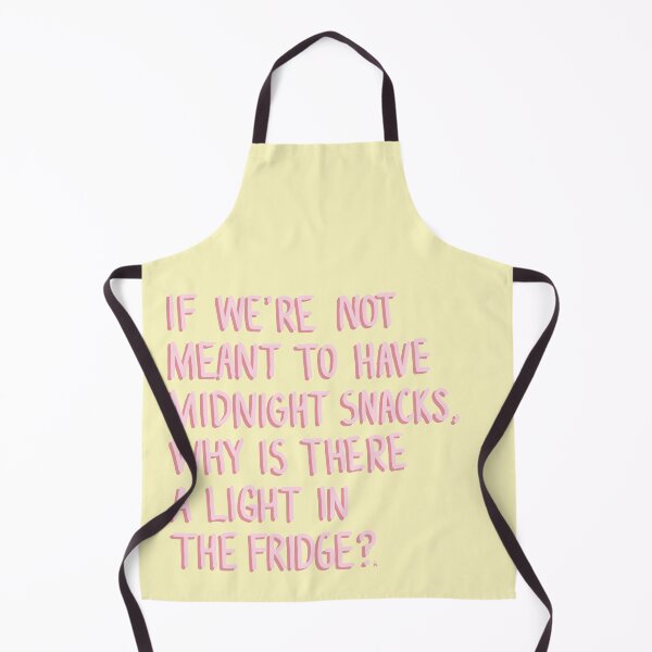 Item preview, Midnight Snacks Funny Pink Quote Digital Illustration designed and sold by AlmightyClaire.