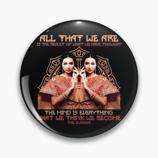 Item preview, All That We Are, Traditional Buddhist Proverb Design, The Buddha, Buddhism Gift designed and sold by Proverbial Wisdom Design.