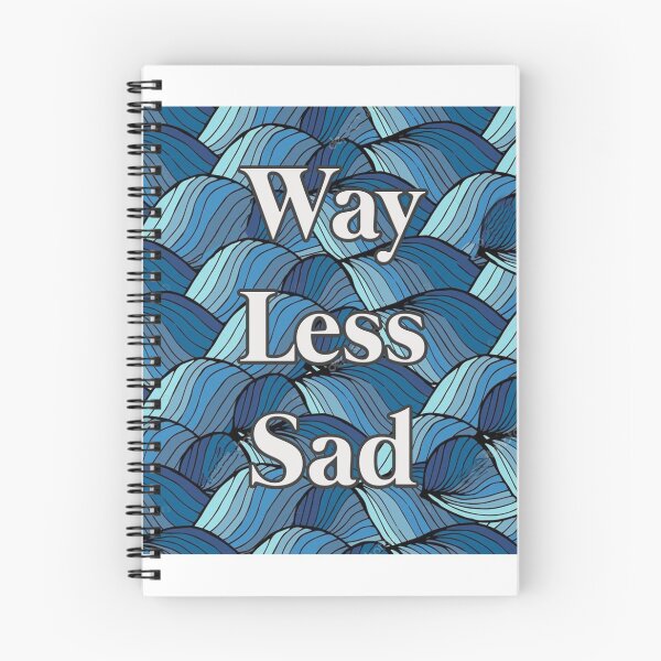 Item preview, Way Less Sad blue nods designed and sold by Gawop.