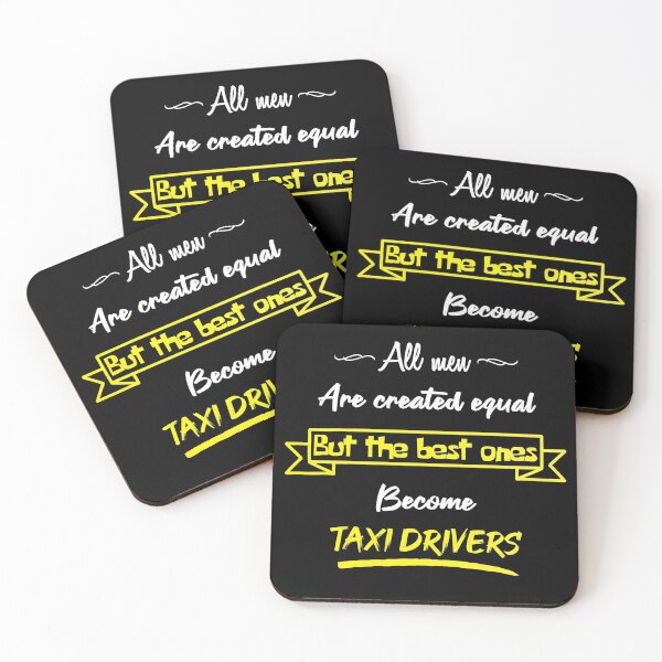 Item preview, The best men become taxi drivers (English) designed and sold by 2Girls1Shirt.