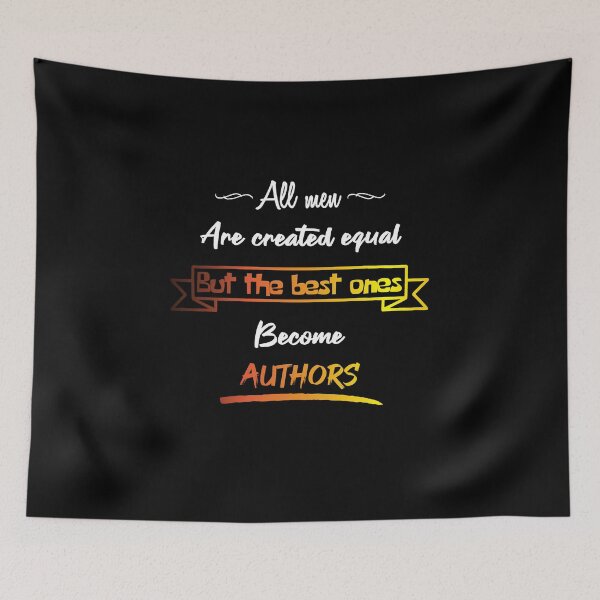 Item preview, The best men become authors (English) designed and sold by 2Girls1Shirt.