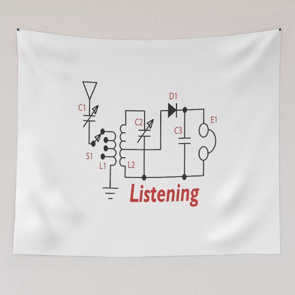 Item preview, Crystal Radio Design - Listening designed and sold by WilsonCreekArts.