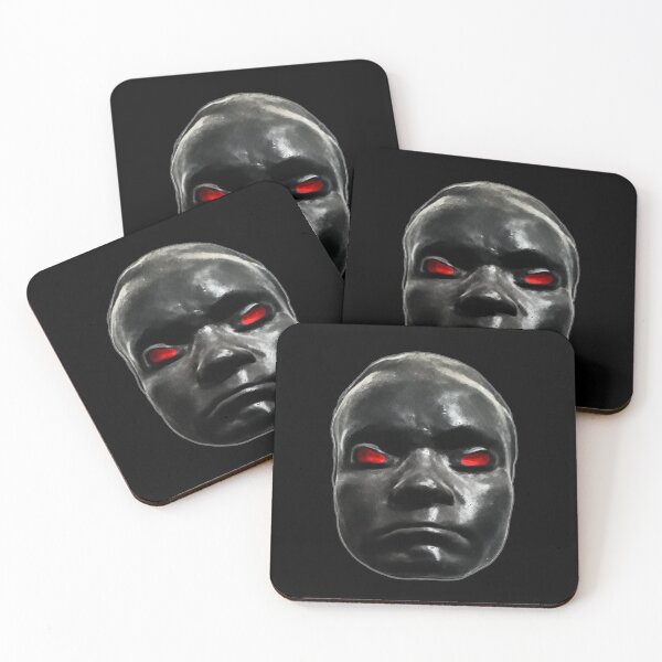Item preview, Creepy Black Man Mask Print designed and sold by DFLC Prints.