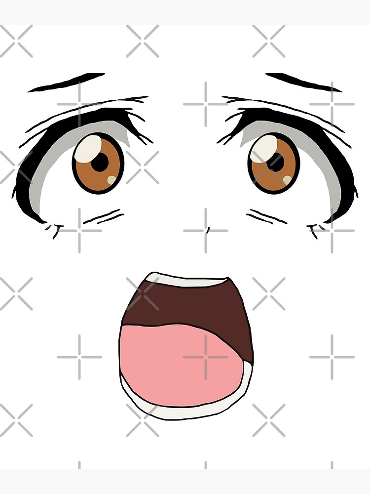 Close up of anime girl face Stock Illustration | Adobe Stock