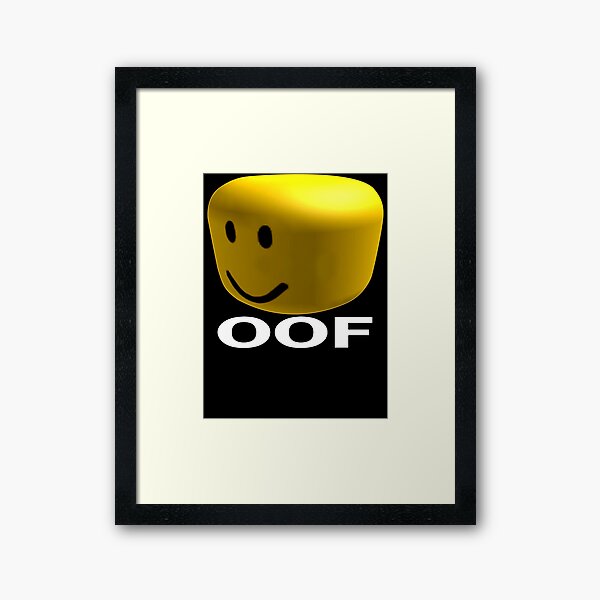 Roblox Death Sound Wall Art Redbubble - roblox oof sound compilation