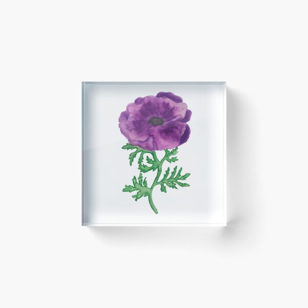 Item preview, Watercolor anemone coronaria design designed and sold by muffinstandd.