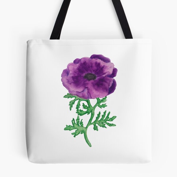 Item preview, Watercolor anemone coronaria design designed and sold by muffinstandd.