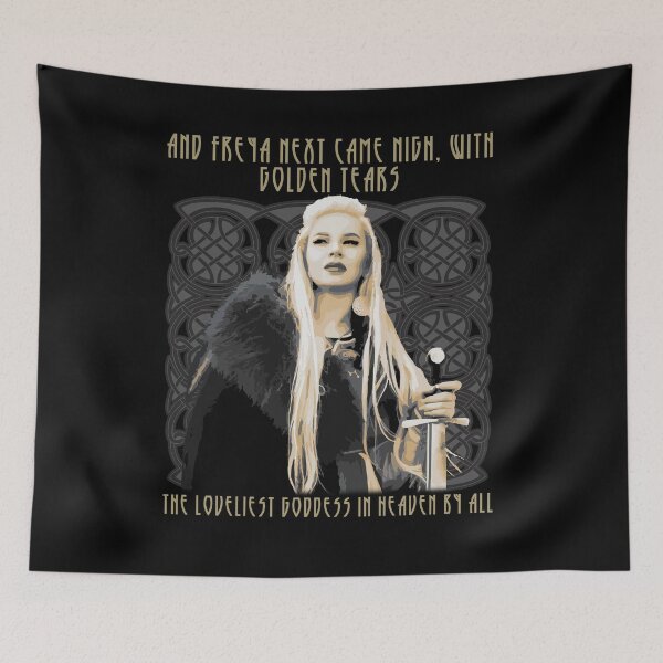 Item preview, And Freya Next Came Nigh, Norse Mythology, Norse Goddess Design, Viking Gift designed and sold by Proverbial Wisdom Design.