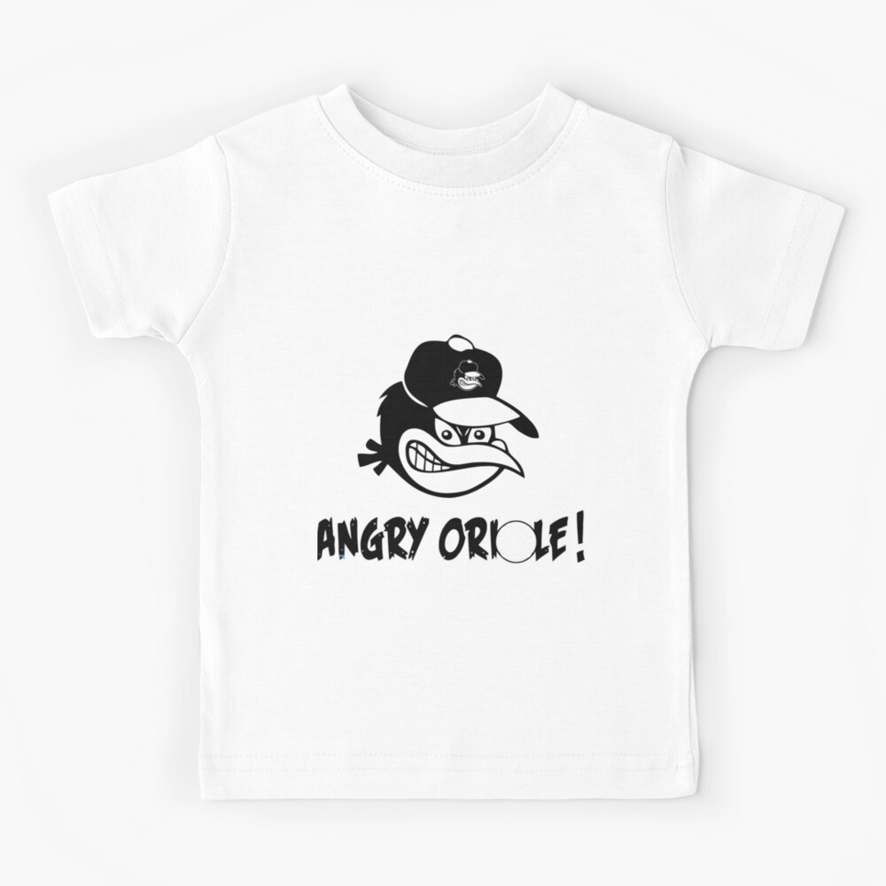 Angry Oriole Baltimore Baseball  Kids T-Shirt for Sale by LiteraryEmpori