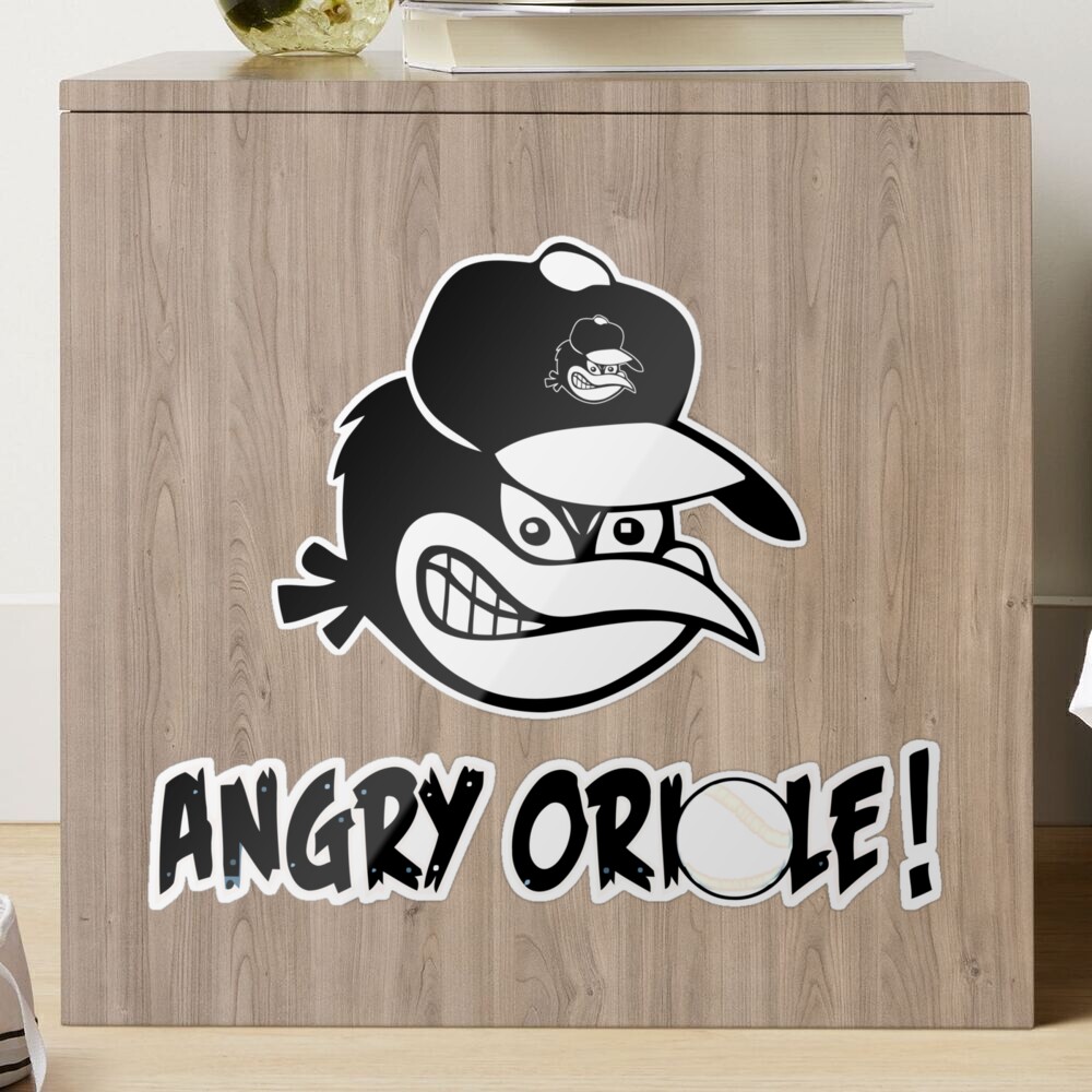 Angry Oriole Baltimore Baseball  Sticker for Sale by LiteraryEmpori