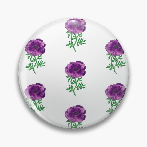 Item preview, Watercolor anemone coronaria pattern design designed and sold by muffinstandd.