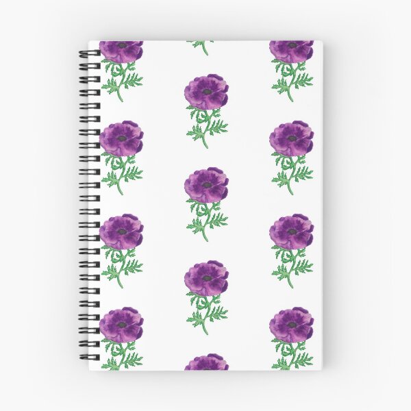 Item preview, Watercolor anemone coronaria pattern design designed and sold by muffinstandd.