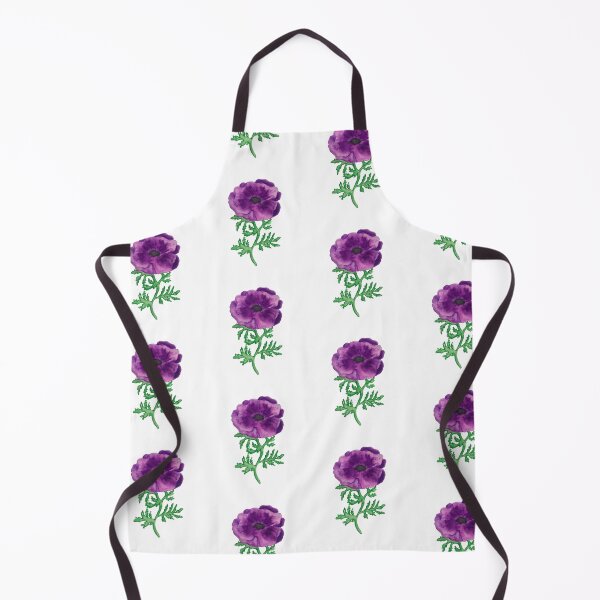 Item preview, Watercolor anemone coronaria pattern design designed and sold by muffinstandd.