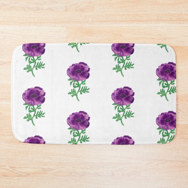 Item preview, Watercolor anemone coronaria pattern design designed and sold by muffinstandd.